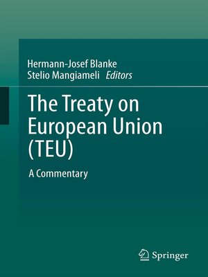 cover image of The Treaty on European Union (TEU)